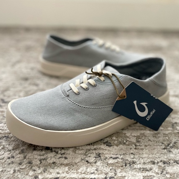 OluKai Mens Tradewind Sneaker Light Gray Convertible Casual Shoe 10.5 - Picture 10 of 11